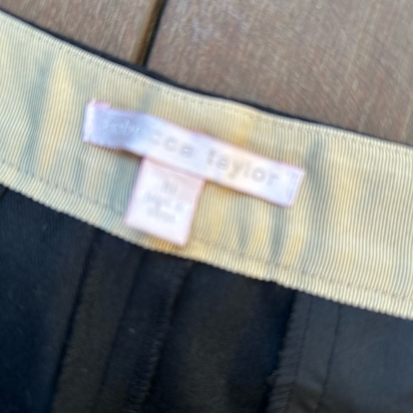 Rebecca Taylor Women Black Wool Blend Dress Pants - Picture 4 of 8